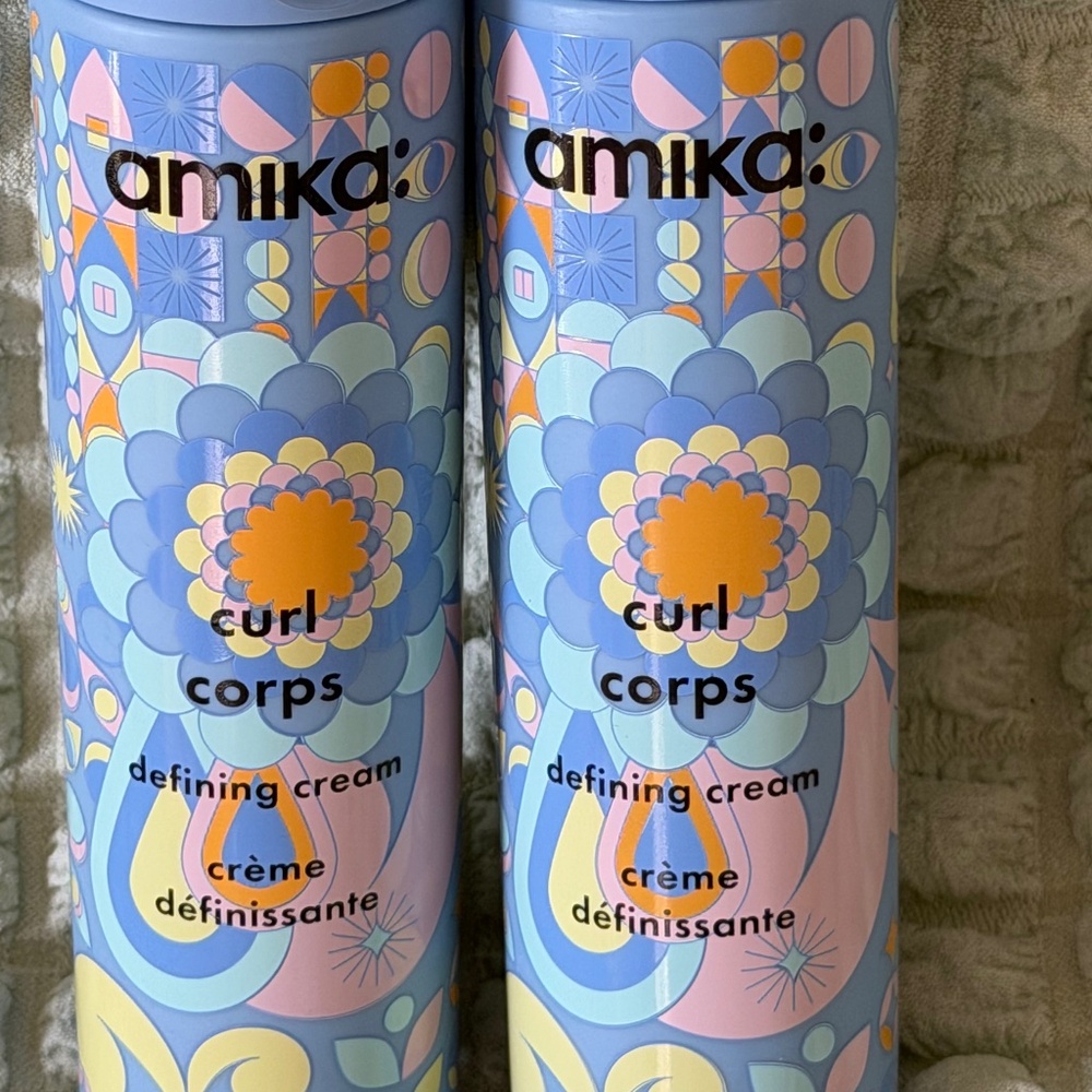 Amika Curl Corps Defining Cream 6.7 oz / 200mL LOT of 2 Curly Hair Styling NEW